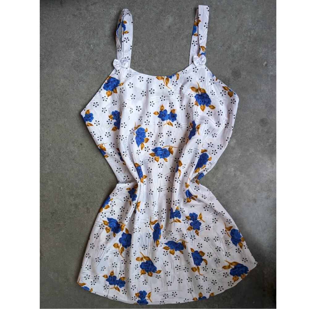 Vintage Floral Slip Dress Size Large Layering Y2K 90s Lightweight Chemise